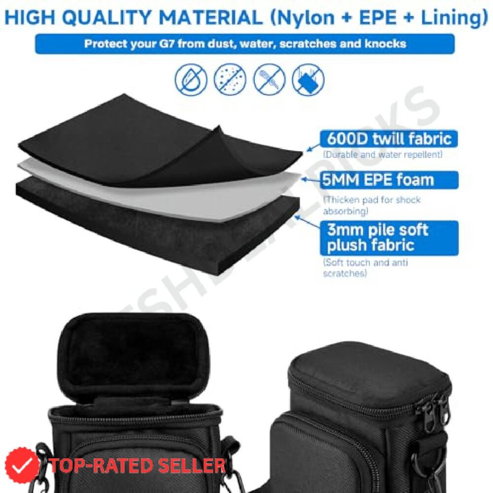 Compact Camera Case Travel Bag Multi-Layer Protec… - image 7